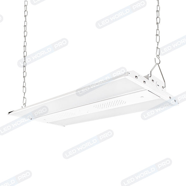 Pack 4x Lampes industrielles linéaires – Série FUSION - 80 Watts - Couleur ajustable 3000 / 4000 / 6000k - 140 Lumens/Watt - IP40 - Angle 120° - 60 x 30 x 4,7 cm - Dimmable