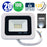 Projecteur LED filaire - Série PAD - 20 Watts - 2000 Lumens - 100 Lumens/Watt - Angle 120° - IP66 - 13 x 8 x 3 cm - Modèle blanc - 6000k