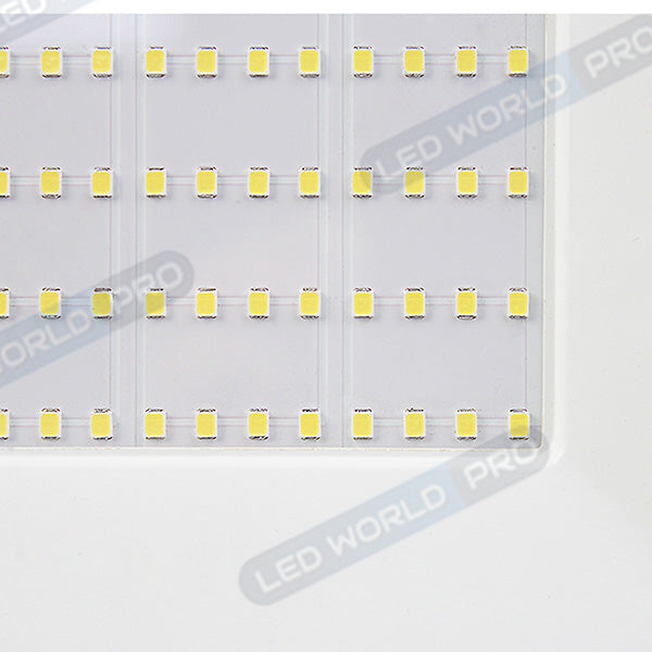 Projecteur LED filaire - 300 Watts - 30 000 Lumens - 100 Lumens/Watt - Angle 120° - IP66 - 370 x 265 x 35 mm - Modèle Blanc - 6000k