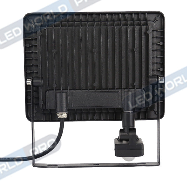 Pack de 2x Projecteurs LED filaires - Série PAD PIR - 200 Watts - 16 000 Lumens - 80 Lumens/Watt - Angle 120° - IP66 - 38 x 33 x 6 cm - 6000k - Avec détecteur de mouvement Infrarouge