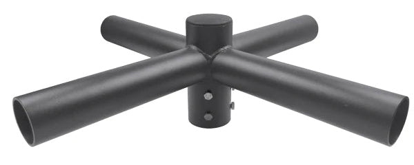Pack lampadaire filaire complet quadruple tête 3/4/5/6 mètres au choix : 4x Lampes filaires Série STARPRO + Mât EVO - Entraxe des trous 200mm - Noir