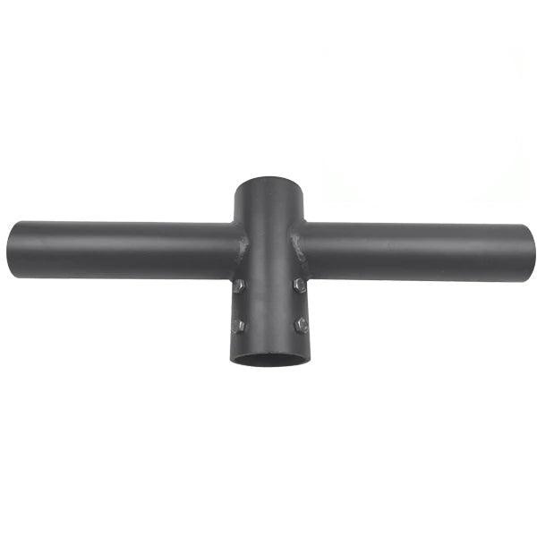 Pack lampadaire filaire complet double tête 6 mètres : 2x Lampes de rue filaire - Série FLEX ECO - 100 Watts - 3000k + Mât STANDARD - 6 mètres avec trappe au choix (STANDARD V2 EVO ou STANDARD V4 EVO) + Double tête de mât + 2x Adaptateurs 60/50 ajustable