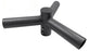 Pack lampadaire filaire complet triple tête 3/4/5/6 mètres au choix : 3x Lampes filaires Série STARPRO + Mât EVO - Entraxe des trous 200mm - Noir