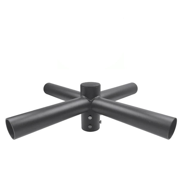 Pack lampadaire filaire complet quadruple tête 5 mètres : 4x Lampes filaires - Série FLEX ECO - 50 Watts - 6000k + Mât STANDARD 5 mètres avec trappe au choix (STANDARD V2 EVO ou STANDARD V4 EVO) + Quadruple tête de mât + 4x Adaptateurs 60/50 ajustable