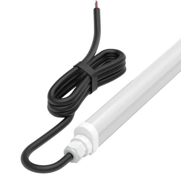 Pack de 12x Réglettes LED étanches - Série ECO140 - Version HAUT RENDEMENT - Connectables - 60 cm - 18 Watts - 2520 Lumens - 140 Lumens/Watt - IP65 - Angle 120° - 60 x 5 x 4 cm - 3000k / 4000k / 5700k au choix - Garantie 5 ans