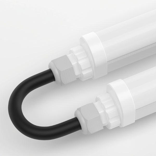 Pack de 12x Réglettes LED étanches - Série ECO140 - Version HAUT RENDEMENT - Connectables - 120 cm - 32 Watts - 4480 Lumens - 140 Lumens/Watt - IP65 - Angle 120° - 120 x 5 x 4 cm - 3000k / 4000k / 5700k au choix - Garantie 5 ans