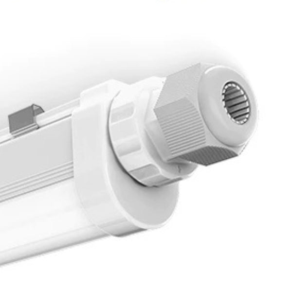 Pack de 12x Réglettes LED étanches - Série ECO140 - Version HAUT RENDEMENT - Connectables - 120 cm - 32 Watts - 4480 Lumens - 140 Lumens/Watt - IP65 - Angle 120° - 120 x 5 x 4 cm - 3000k / 4000k / 5700k au choix - Garantie 5 ans