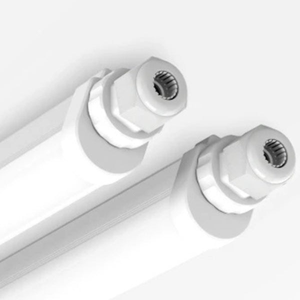 Pack de 12x Réglettes LED étanches - Série ECO140 - Version HAUT RENDEMENT - Connectables - 120 cm - 32 Watts - 4480 Lumens - 140 Lumens/Watt - IP65 - Angle 120° - 120 x 5 x 4 cm - 3000k / 4000k / 5700k au choix - Garantie 5 ans