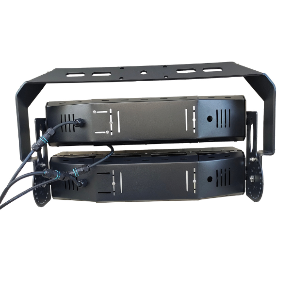 Projecteur de stade filaire - Série EVASION V2 - 500 Watts - 85 000 Lumens - 170 Lumens/Watt - Angle 20° / 40° / 60° / 90° au choix - IP66 - 63 x 28 x 24 cm  - Transformateur PHILIPS Xitanium -5000k - Dimmable 1-10V - Garantie 5 ans
