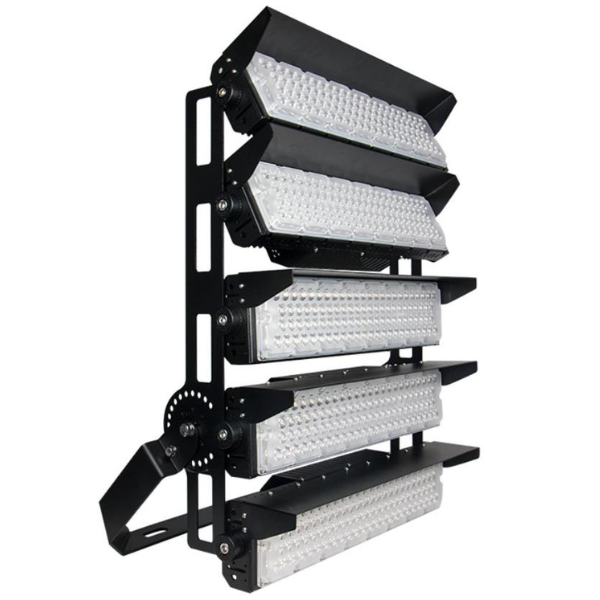 Pack de 10x Projecteurs de stade filaires - Série EVASION V2 - 1250 Watts - 212 500 Lumens - 170 Lumens/Watt - Angle 20° / 40° / 60° / 90° au choix - IP66 - 63 x 75 x 24 cm - Transformateur PHILIPS Xitanium - 5000k - Dimmable 1-10V - Garantie 5 ans