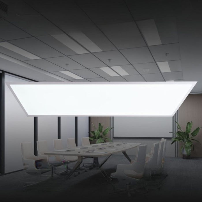 Pack de 8x Dalles LED - Dernière génération - BACKLIT - 30 x 120 cm - Série AMBITION L200 – Puissance AJUSTABLE - 5000 Lumens - 200 Lumens/Watt - 90° - IP41 - UGR <19 - 4000k/5000k/6000k - Transformateur SHARPLUMI FLICKER FREE - Garantie 5 ans&nbsp;