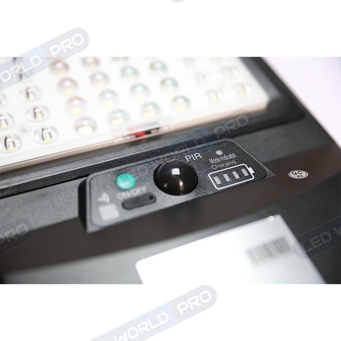 Pack lampadaire solaire complet 3 mètres : Lampadaire solaire - Série VIEW V2 EVO 1400 Watts - 4500 Lumens - 3000k + Mât STANDARD V4 ECO 3 mètres - Avec trappe + Support déporté 45mm