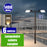 Pack lampadaire complet double tête 6 mètres : 2x Lampadaires solaires - Série VIEW V2 EVO 1400 Watts - 4500 Lumens - 3000k/6000k au choix + Mât STANDARD V1 EVO 6 mètres + Double tête de mât en ligne ou perpendiculaire