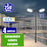 Pack lampadaire complet triple tête 4 mètres : 3x Lampadaires solaires - Série VIEW V3 250 Watts - 2100 Lumens - CCT + Mât STANDARD V1 EVO 4 mètres + Triple tête de mât perpendiculaire