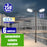 Pack lampadaire complet triple tête 6 mètres : 3x Lampadaires solaires - Série VIEW V3 250 Watts - 2100 Lumens - CCT + Mât STANDARD V1 EVO 6 mètres + Triple tête de mât perpendiculaire