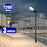 Pack lampadaire solaire complet 3/4/5/6 mètres au choix : Lampe solaire Série VIEW V2 EVO + Mât EVO - Entraxe des trous 200mm - Noir
