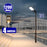 Pack lampadaire solaire complet 3/4/5/6 mètres au choix : Lampe solaire Série VIEW V2 EVO + Mât EVO - Entraxe des trous 200mm - Noir