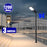 Pack lampadaire solaire complet 3/4/5/6 mètres au choix : Lampe solaire Série VIEW V2 EVO + Mât EVO - Entraxe des trous 200mm - Noir
