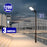 Pack lampadaire solaire complet 3/4/5/6 mètres au choix : Lampe solaire Série VIEW V2 EVO + Mât EVO - Entraxe des trous 200mm - Noir