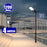 Pack lampadaire solaire complet 3/4/5/6 mètres au choix : Lampe solaire Série VIEW V2 EVO + Mât EVO - Entraxe des trous 200mm - Noir