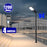 Pack lampadaire solaire complet 3/4/5/6 mètres au choix : Lampe solaire Série VIEW V2 EVO + Mât EVO - Entraxe des trous 200mm - Noir