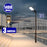 Pack lampadaire solaire complet 3/4/5/6 mètres au choix : Lampe solaire Série VIEW V2 EVO + Mât EVO - Entraxe des trous 200mm - Noir