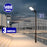 Pack lampadaire solaire complet 3/4/5/6 mètres au choix : Lampe solaire Série VIEW V2 EVO + Mât EVO - Entraxe des trous 200mm - Noir