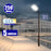 Pack lampadaire solaire complet 3/4/5/6 mètres au choix : Lampe solaire Série VIEW V3 + Mât EVO - Entraxe des trous 200mm - Noir