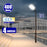 Pack lampadaire solaire complet 3/4/5/6 mètres au choix : Lampe solaire Série VIEW V3 + Mât EVO - Entraxe des trous 200mm - Noir