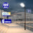 Pack lampadaire solaire complet 3/4/5/6 mètres au choix : Lampe solaire Série VIEW V3 + Mât EVO - Entraxe des trous 200mm - Noir