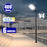 Pack lampadaire solaire complet 3/4/5/6 mètres au choix : Lampe solaire Série VIEW V3 + Mât EVO - Entraxe des trous 200mm - Noir