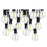 Guirlande lumineuse filaire de 36 ampoules - Série GUINGUETTE - Culot E12 - 25 Watts - 75 Lumens - Angle 360° - IP44 - 22 mètres - Couleur NOIR - Avec télécommande - 2700K