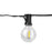 Guirlande lumineuse filaire de 36 ampoules - Série GUINGUETTE - Culot E12 - 25 Watts - 75 Lumens - Angle 360° - IP44 - 22 mètres - Couleur NOIR - Avec télécommande - 2700K