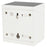 Pack de 10x Projecteurs muraux LED solaires - CCT(Couleur Changeante en Température) Série WALL V1 -  300 Lumens - Angle 120°x60° - IP65 - 95 x 88 x 74 mm - Modèle BLANC - 2 MODES - Avec détecteur de mouvement - Avec capteur crépusculaire - Garantie 5 ans