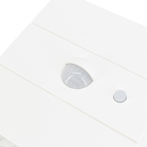 Pack de 10x Projecteurs muraux LED solaires - CCT(Couleur Changeante en Température) Série WALL V1 -  300 Lumens - Angle 120°x60° - IP65 - 95 x 88 x 74 mm - Modèle BLANC - 2 MODES - Avec détecteur de mouvement - Avec capteur crépusculaire - Garantie 5 ans