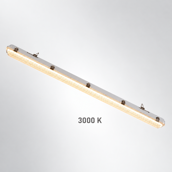 Pack de 9x Réglettes LED Étanches - Série YGOR - 150CM - Puissance Ajustable 32W à 60W - CCT - Jusqu'à 9600 Lumens - 160 Lumens/Watt - Angle 120° - IP65 - 1480 x 85 x 71 mm - Transformateur TRIDONIC - 3000K / 4000K / 5700K - Garantie 5 ans