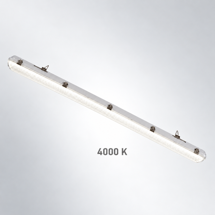 Pack de 9x Réglettes LED Étanches - Série YGOR - 150CM - Puissance Ajustable 32W à 60W - CCT - Jusqu'à 9600 Lumens - 160 Lumens/Watt - Angle 120° - IP65 - 1480 x 85 x 71 mm - Transformateur TRIDONIC - 3000K / 4000K / 5700K - Garantie 5 ans