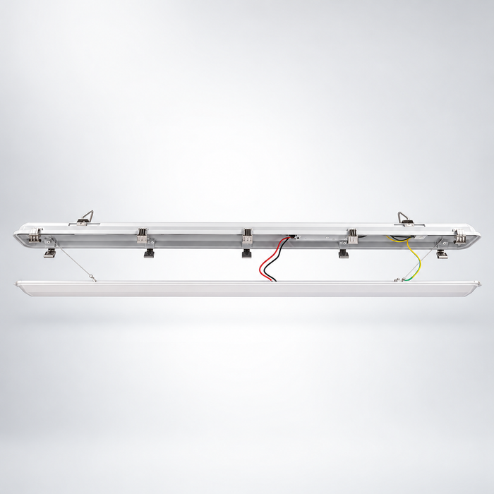 Pack de 9x Réglettes LED Étanches - Série YGOR - 150CM - Puissance Ajustable 32W à 60W - CCT - Jusqu'à 9600 Lumens - 160 Lumens/Watt - Angle 120° - IP65 - 1480 x 85 x 71 mm - Transformateur TRIDONIC - 3000K / 4000K / 5700K - Garantie 5 ans