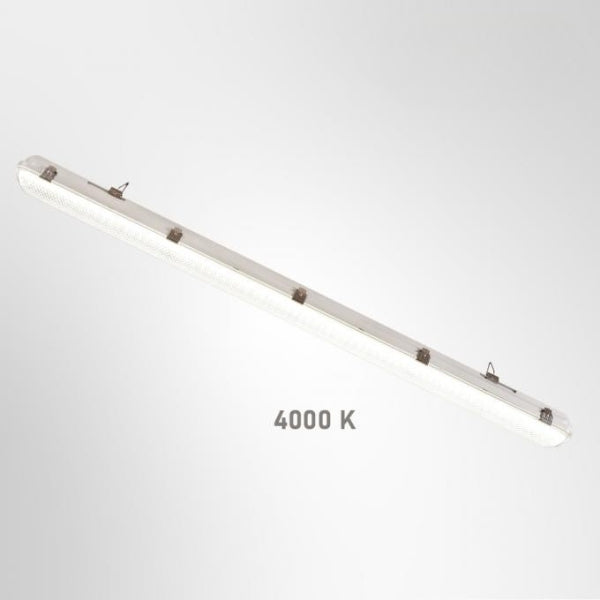 Pack de 9x Réglettes LED Étanches - Série YGOR - 120CM - Puissance Ajustable - Non connectable - 6400 Lumens - 160 Lumens/Watt - Angle 120° - IP65&nbsp; - 1180 x 85 x 71 mm - CCT Ajustable - Garantie 5 ans&nbsp;