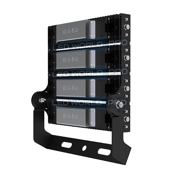 Pack de 2x Projecteurs haute puissance LED de stade filaire - Série EXCEPTION - 500 Watts - 75 000 Lumens - 150 Lumens/Watt - Angle 20°/40°/60°/90° au choix - 44 x 48 x 11 cm - IP66 - IK08 - 2700k à 6500k - Transformateur Meanwell- Garantie 5 ans