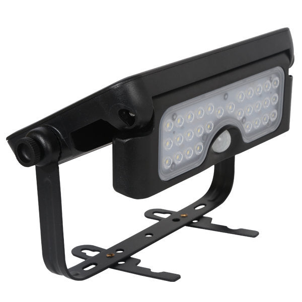 Pack de 2x Projecteurs LED solaires avec détecteur de mouvement - Série SOFT V1 - 500 Lumens - 23 x 15 x 4 cm - Angle 90° - IP65 - 4000k - Panneau solaire MONOCRISTALLIN - Avec détecteur de mouvement - Garantie 5 ans