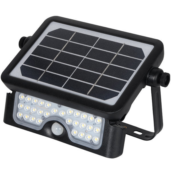 Pack de 2x Projecteurs LED solaires avec détecteur de mouvement - Série SOFT V1 - 500 Lumens - 23 x 15 x 4 cm - Angle 90° - IP65 - 4000k - Panneau solaire MONOCRISTALLIN - Avec détecteur de mouvement - Garantie 5 ans