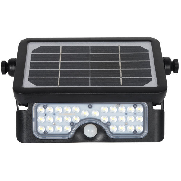 Pack de 2x Projecteurs LED solaires avec détecteur de mouvement - Série SOFT V1 - 500 Lumens - 23 x 15 x 4 cm - Angle 90° - IP65 - 4000k - Panneau solaire MONOCRISTALLIN - Avec détecteur de mouvement - Garantie 5 ans