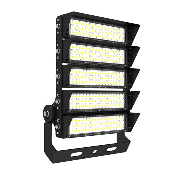 Pack de 4x Projecteurs haute puissance LED de stade filaire - Série EXCEPTION - 750 Watts - 112 500 Lumens - 150 Lumens/Watt - 20°/40°/60°/20°x95° au choix - 44 x 58 x 11 cm - IP66 - IK08 - 2700k à 6500k - Transformateur Meanwell- Garantie 5 ans