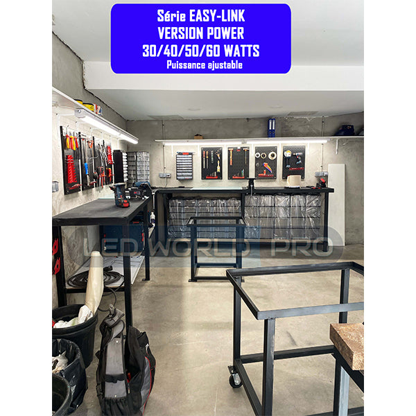 Pack de 24x Réglettes LED étanches connectables - Série EASY-LINK - Version HAUT RENDEMENT - 30 Watts - 4200 Lumens - 140 Lumens/Watt - 129 x 26 x 15 cm - Angle 120° - IP65 - 4000K / 5000K - Transformateur TRIDONIC - Garantie 5 ans