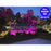 Pack lampadaire complet 4 mètres : Projecteur LED Solaire Série WARRIOR 800 Watts RGBW (Multicolores + Blanc) + Mât STANDARD (V1 EVO ou V4 EVO - Avec trappe) + Tête de mât rectangulaire