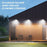 Pack de 10x Lampes de rue solaires - Série CYCLOPE - Rendu lumineux 80 Watts - Angle éclairage 180 ° - IP67 - 25 x 14 x 4 cm - Avec capteur crépusculaire – Support mural intégré – Couleur 6000K