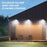 Pack de 2x Lampes de rue solaires - Série CYCLOPE - Rendu lumineux 80 Watts - Angle éclairage 180 ° - IP67 - 25 x 14 x 4 cm - Avec capteur crépusculaire – Support mural intégré – Couleur 6000K