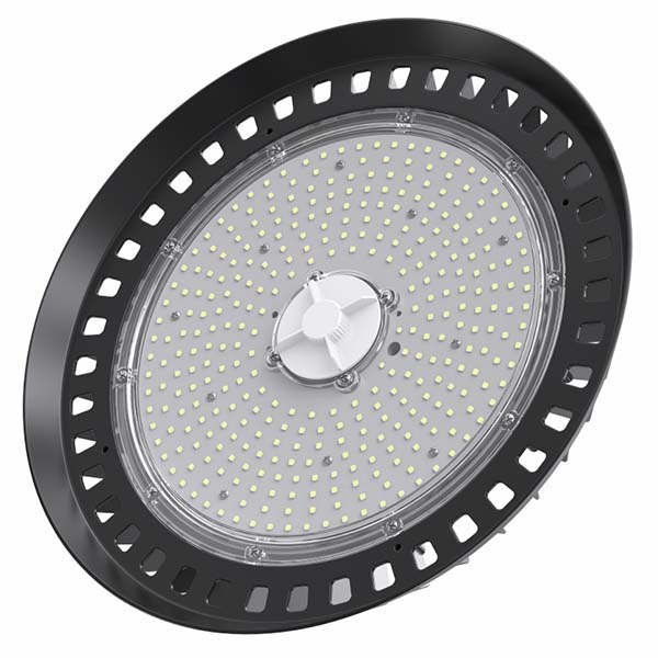 Pack de 12x Lampes industrielles UFO - Série CROSSOVER V1 - 200 Watts - 30 000 Lumens - 150 Lumens/Watt - Angle 120° - IP65 - IK08 - 35 x 14 cm - Dimmable - Transformateur SOSEN - 4000k / 5000k - Garantie 5 ans