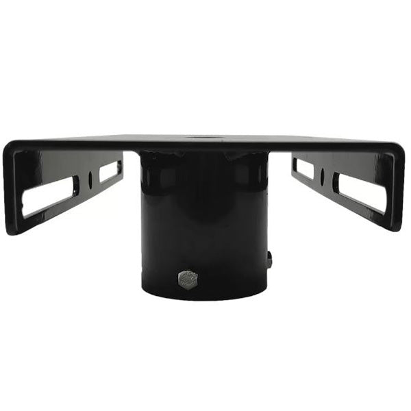 Pack lampadaire complet 4 mètres : Projecteur LED solaire - Série SECURITY V1 - Rendu lumineux 300 Watts 6000k + Mât STANDARD - 4 mètres au choix (Série STANDARD V1 EVO ou Série STANDARD V4 EVO - Avec trappe) + Tête de mât rectangulaire